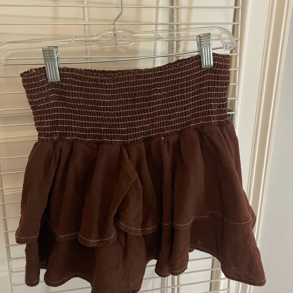 brown skort